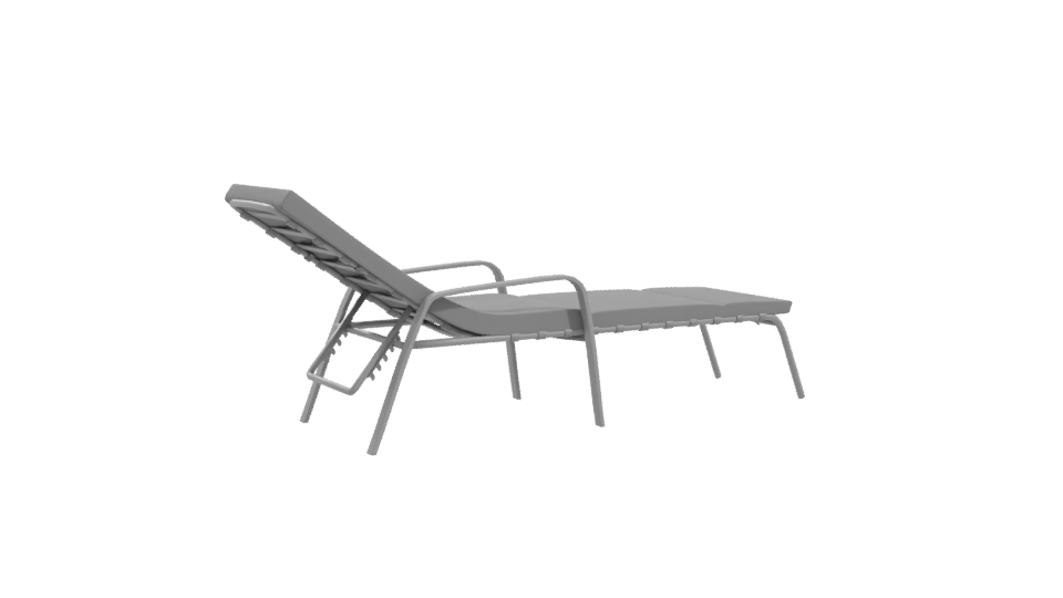 Stylish Outdoor Lounge Chair 3D - Professional 3D Model Render 10