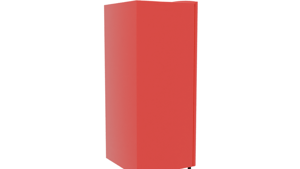 Stylish Retro Refrigerator 3D Model - Professional 3D Model Render 7