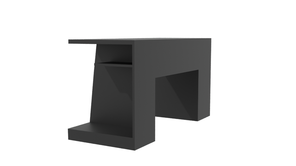 Stylish Modern Office Desk 3D - Professional 3D Model Render 3