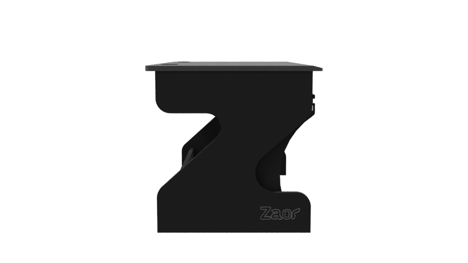 Stylish Black Office Desk Model - Professional 3D Model Render 8