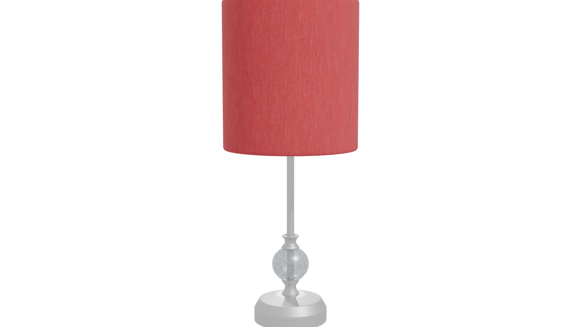 Stylish Red Table Lamp 3D - Professional 3D Model Render 11