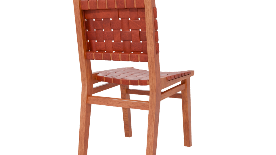 Stylish Woven Dining Chair 3D - Professional 3D Model Render 6