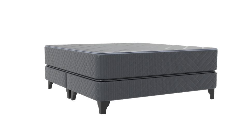 Stylish King Size Bed Model - Professional 3D Model Render 7