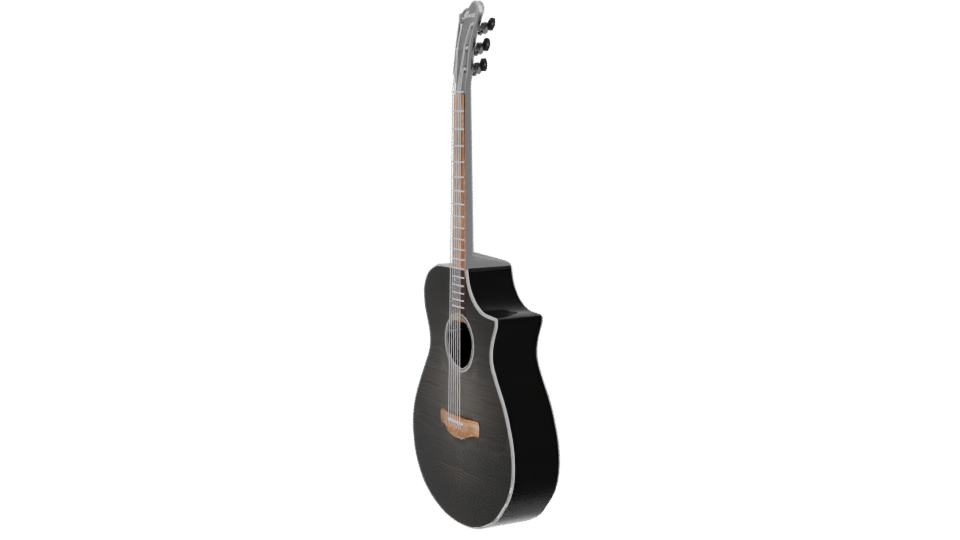 Stylized Acoustic Guitar Model 3D - Professional 3D Model Render 13