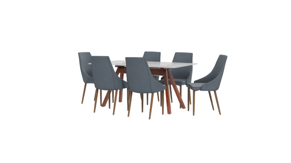 Stylish Dining Table Set 3D - Professional 3D Model Render 12