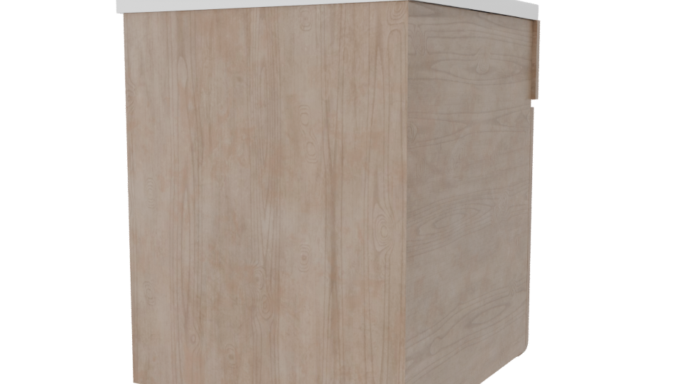 Minimalist Wooden Storage Box 3D - Professional 3D Model Render 6