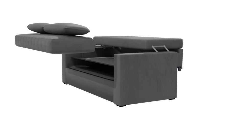 Contemporary Fabric Sofa Model - Professional 3D Model Render 7