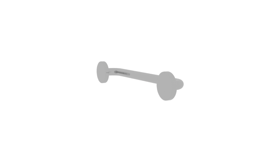 Stylish Metal Grab Bar 3D - Professional 3D Model Render 7