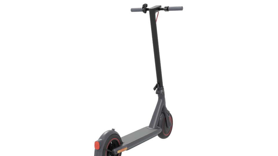 Sleek Electric Scooter Model - Professional 3D Model Render 6