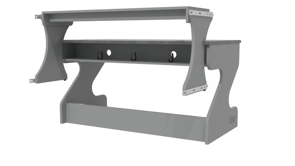 Stylish Modern Office Desk 3D Model - Professional 3D Model Render 6