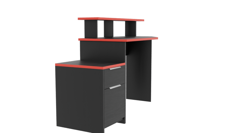 Stylish Modern Desk with Drawer 3D Model - Professional 3D Model Render 9