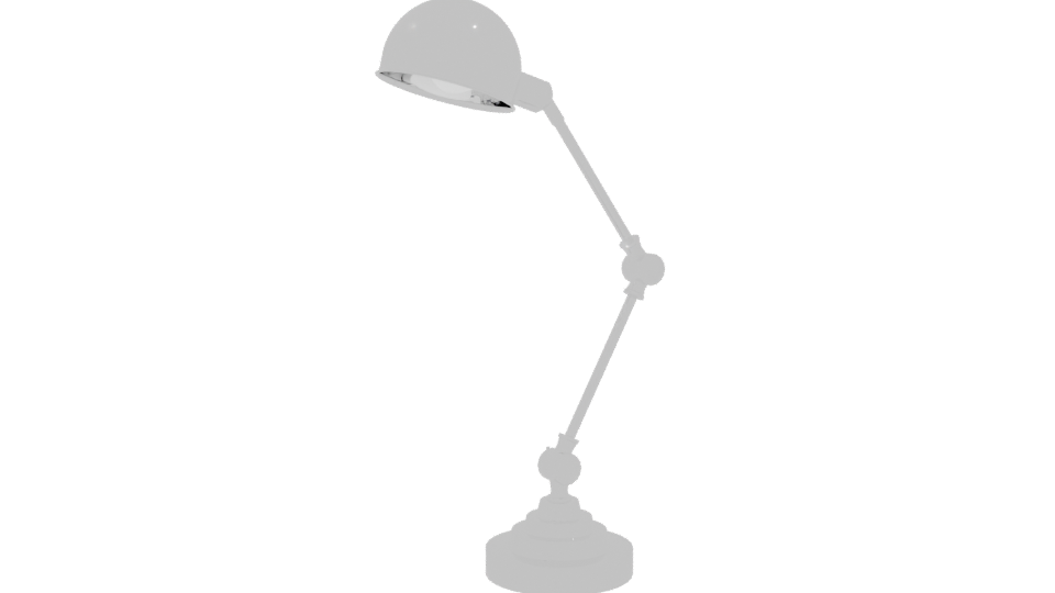 Sleek Metal Table Lamp 3D Model - Professional 3D Model Render 4