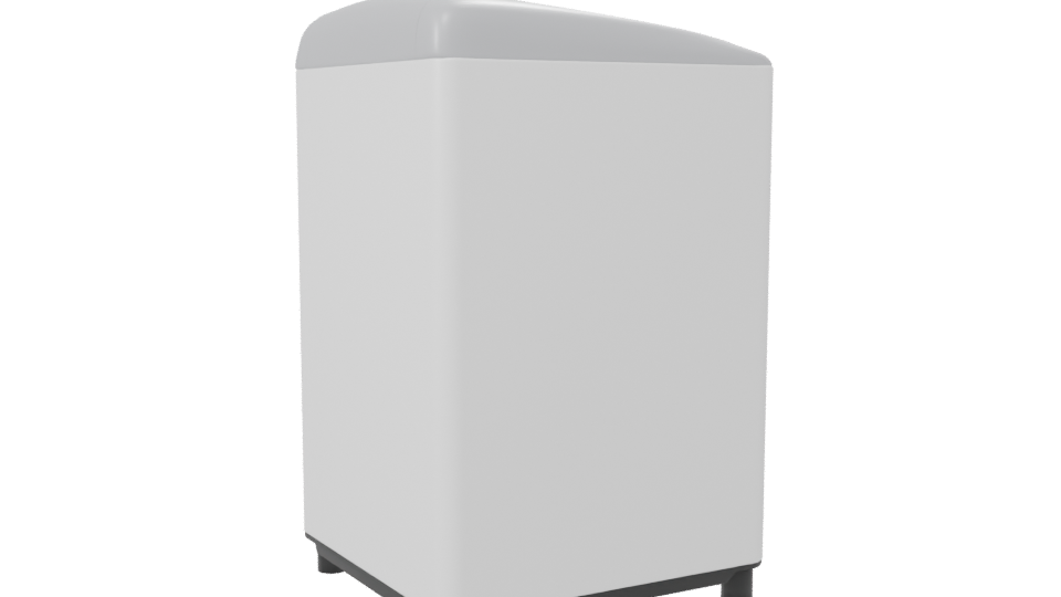Compact Modern Washing Machine 3D Model - Professional 3D Model Render 7