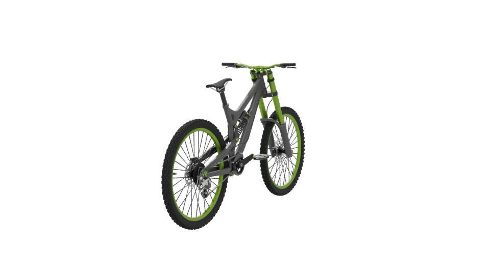Dynamic Mountain Bike 3D Model - Professional 3D Model Render 6
