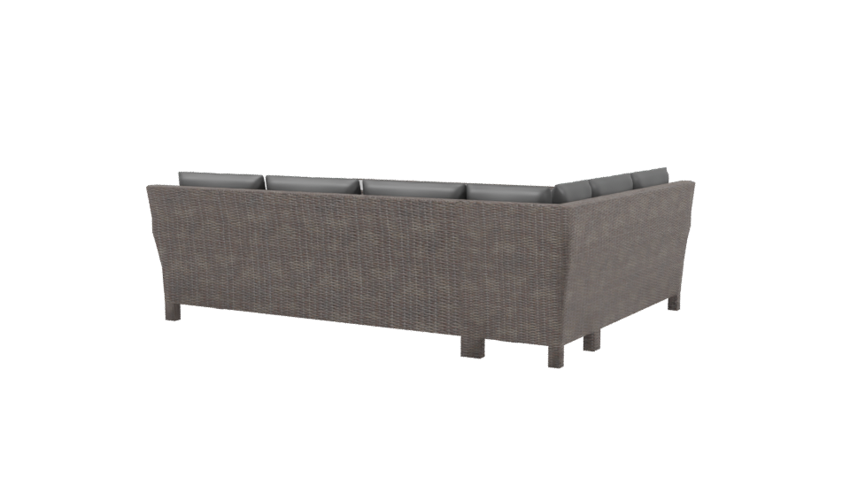 Stylish Outdoor Lounge Set 3D Model - Professional 3D Model Render 3