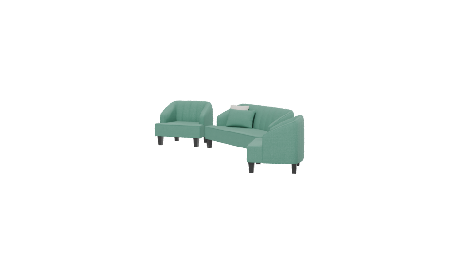 Stylish Modern Sofa Set 3D - Professional 3D Model Render 13