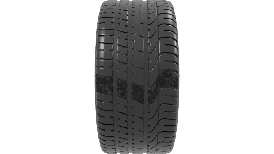 High-Performance Racing Tire 3D Model - Professional 3D Model Render 2