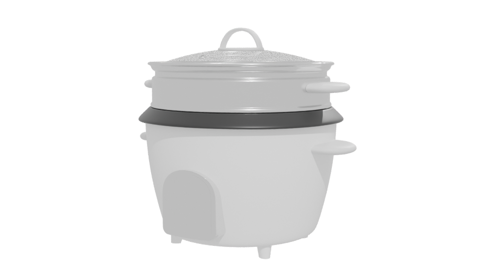 Versatile Electric Steamer Model - Professional 3D Model Render 12