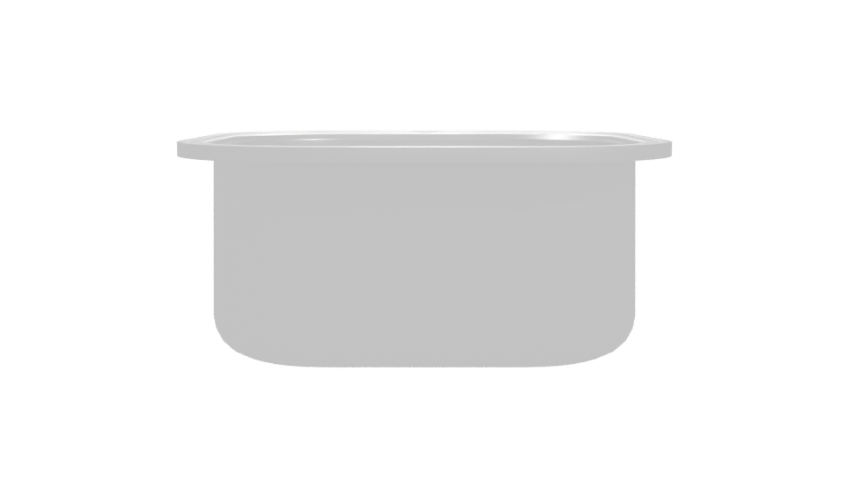 Modern Stainless Steel Sink Model - Professional 3D Model Render 11