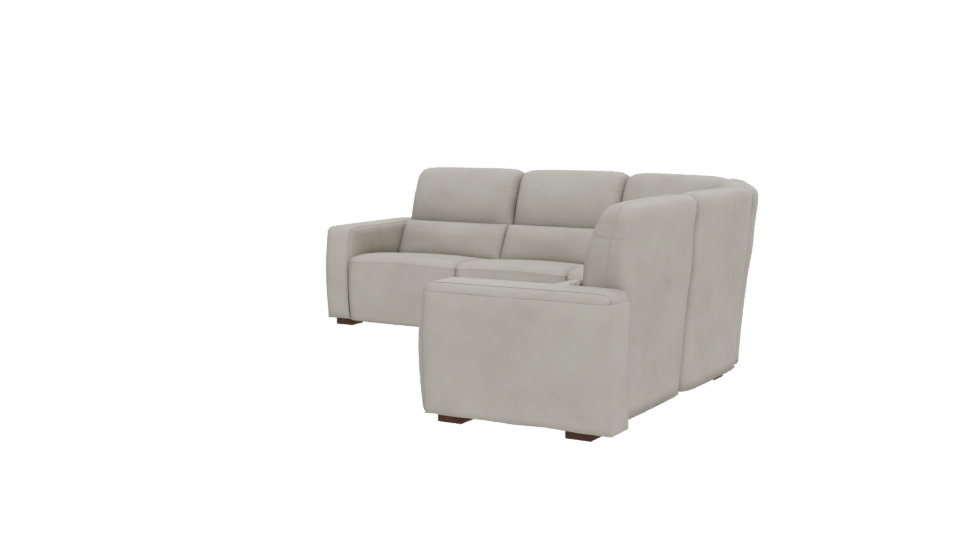 Modern Curved Sofa 3D Model - Professional 3D Model Render 12