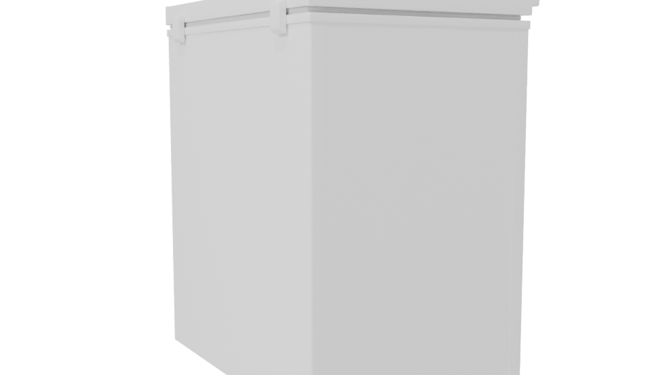Compact Chest Freezer 3D Model - Professional 3D Model Render 7