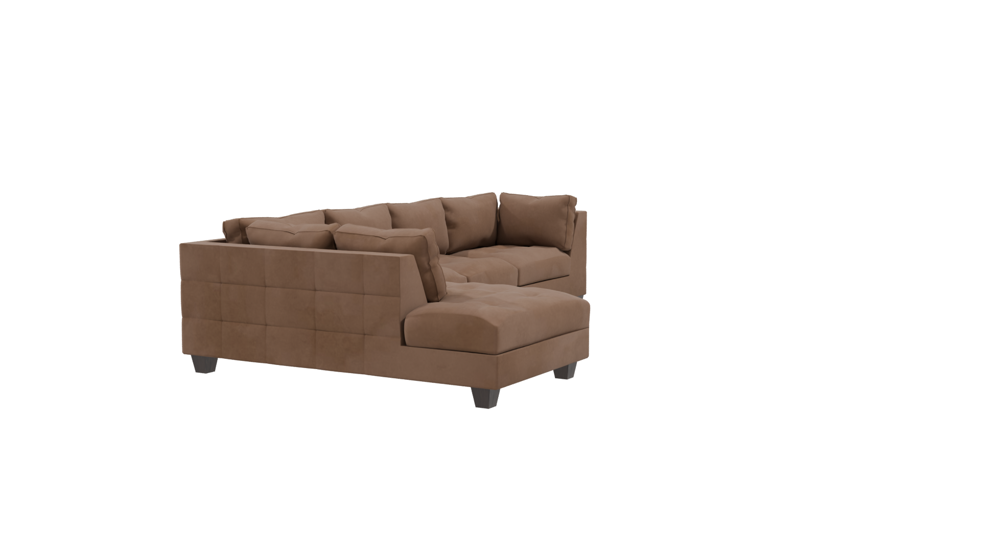 Stylish L-Shaped Sofa Model - Professional 3D Model Render 9