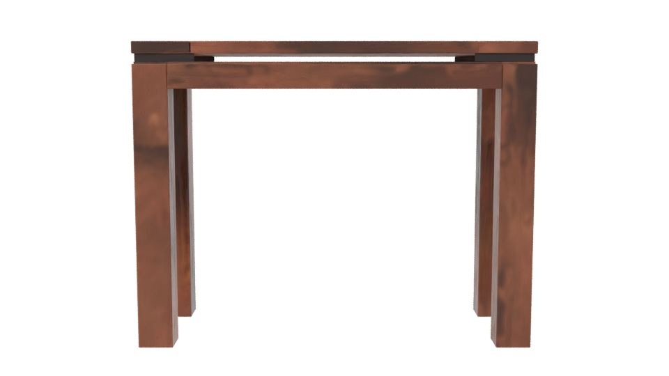 Rustic Wooden Farmhouse Table 3D Model - Professional 3D Model Render 8