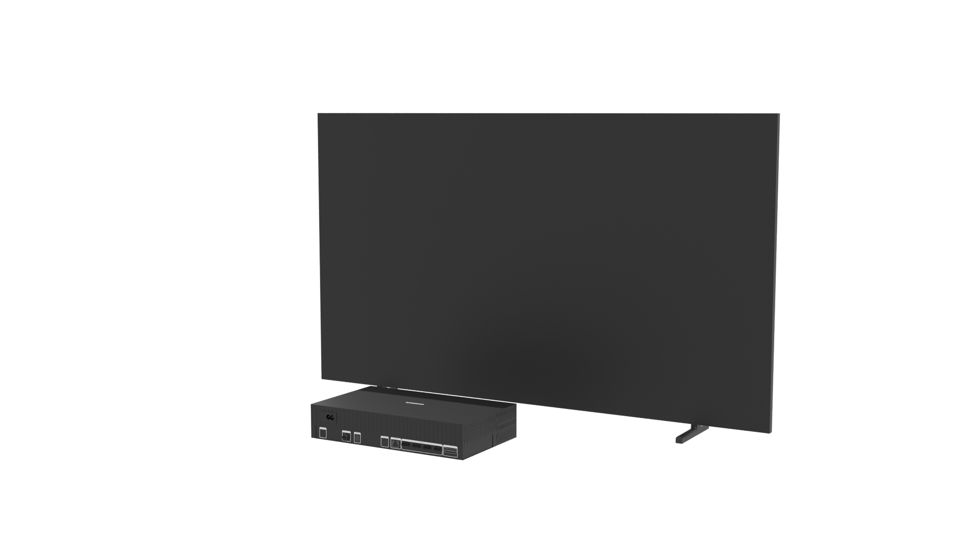 Sleek LED TV and Media Player - Professional 3D Model Render 12