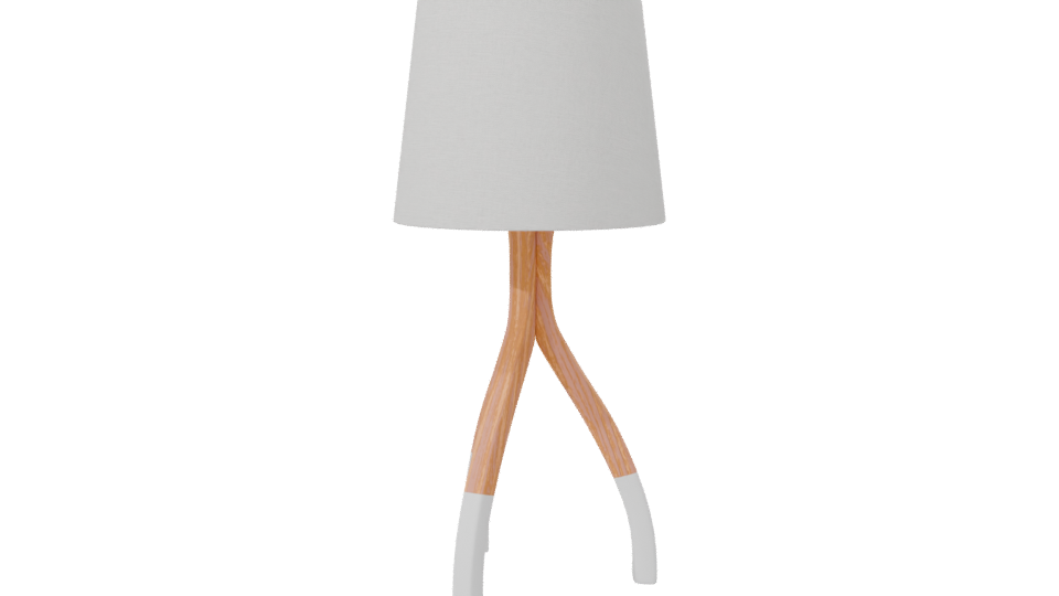 Stylish Wooden Table Lamp 3D - Professional 3D Model Render 7