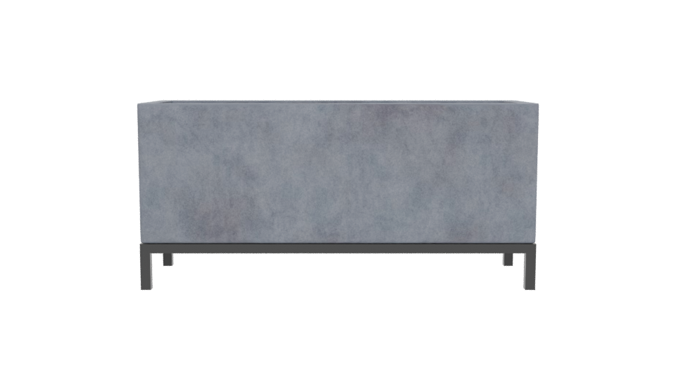Stylish Concrete Planter Box 3D - Professional 3D Model Render 5