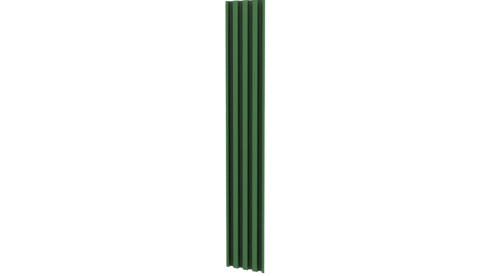 Stylized Vertical Green Column 3D Model - Professional 3D Model Render 12