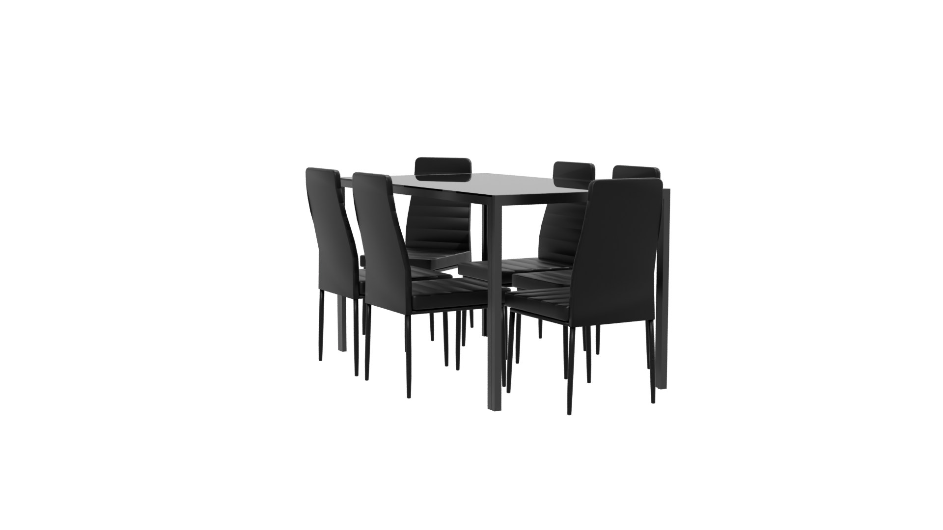 Stylish Modern Dining Set 3D - Professional 3D Model Render 13