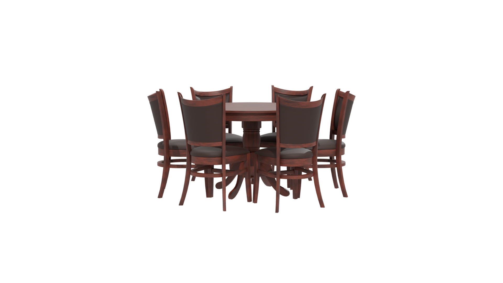 Elegant Dining Table Set 3D - Professional 3D Model Render 12