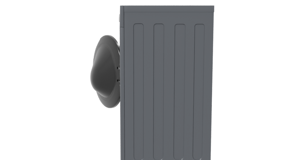 Stylish Front-Loading Washing Machine - Professional 3D Model Render 2