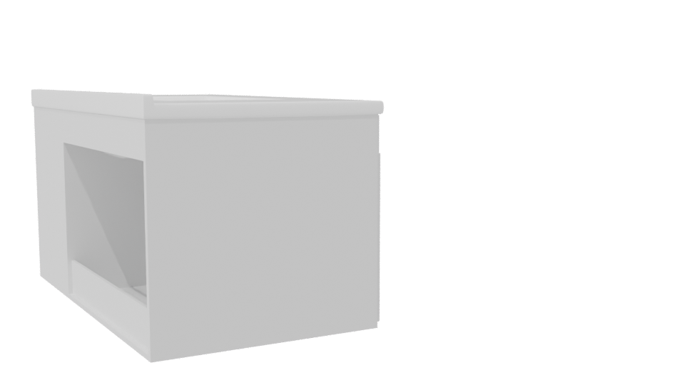 Minimalist White Bathroom Vanity 3D - Professional 3D Model Render 7