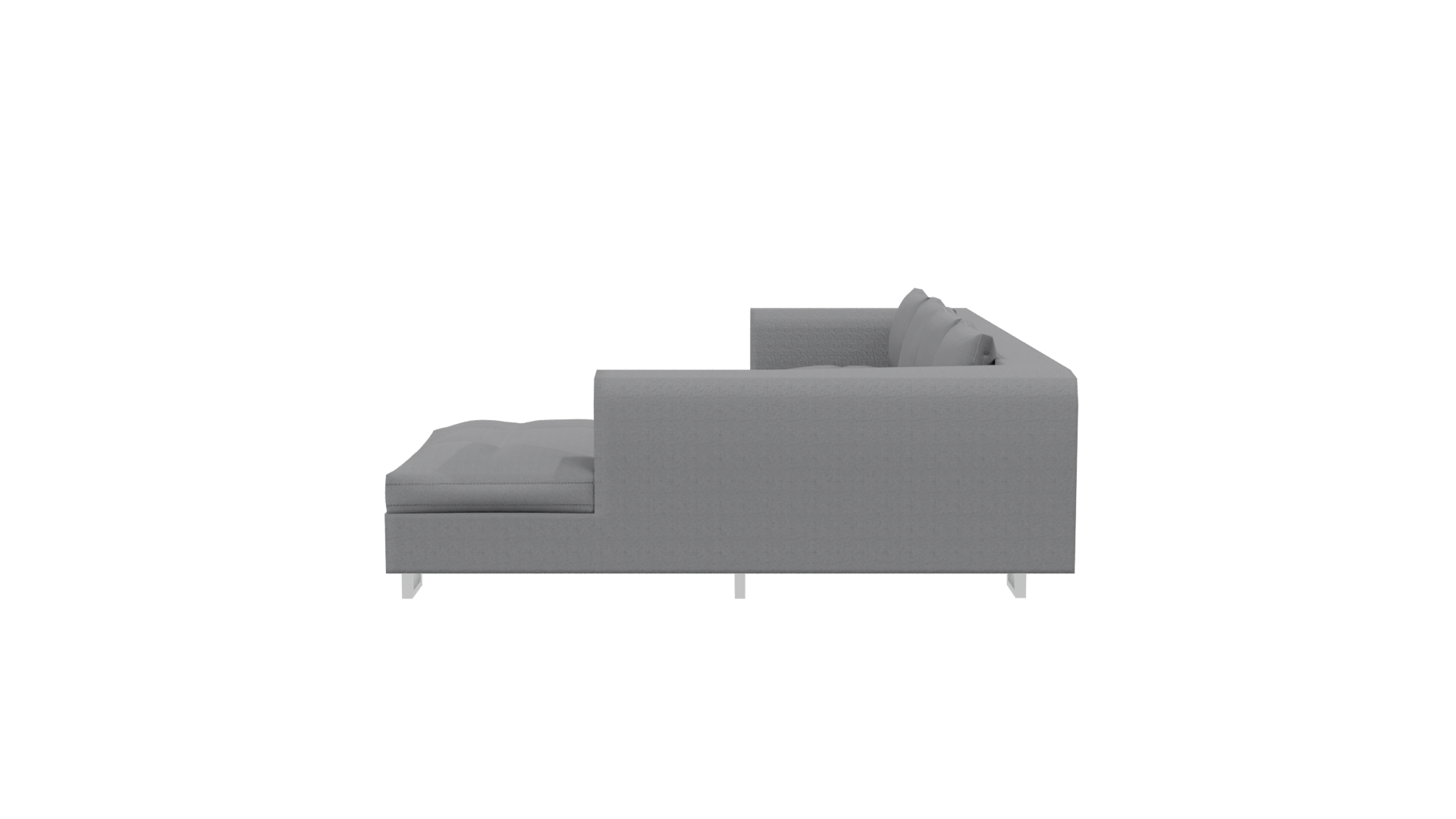 Modern Sectional Sofa 3D Model - Professional 3D Model Render 17