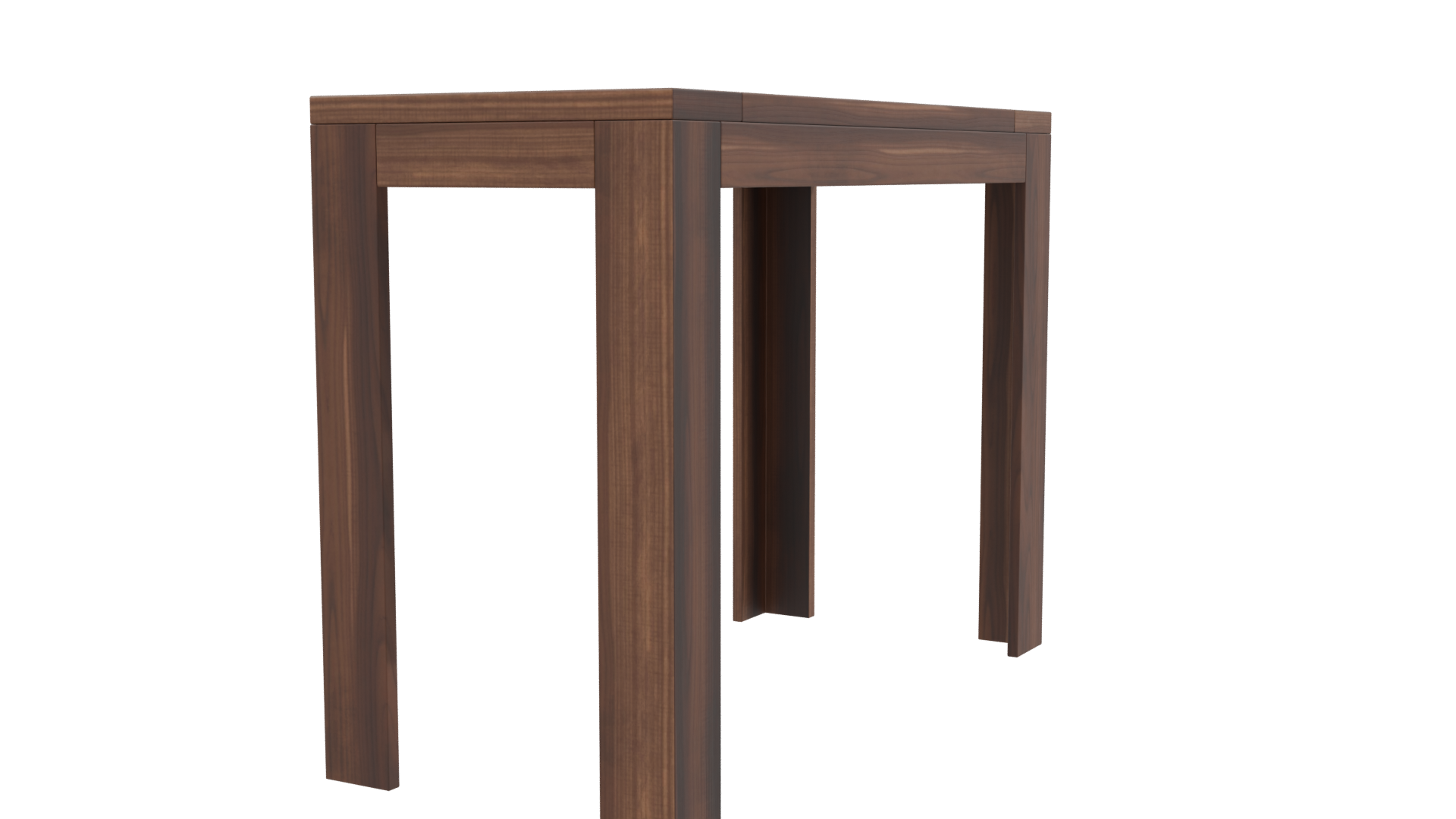 Stylish Wooden Square Table - Professional 3D Model Render 9