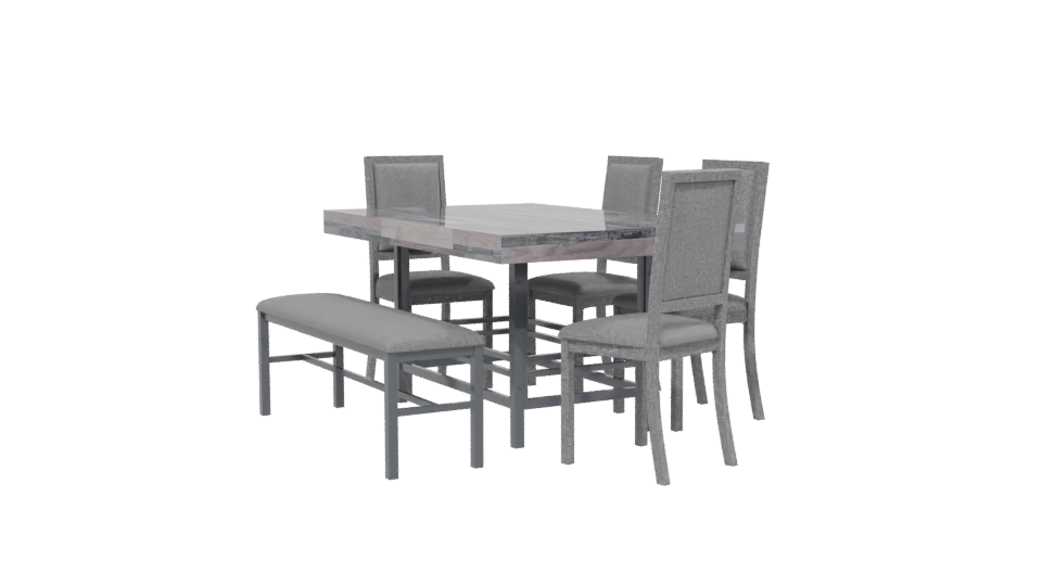 Stylish Modern Dining Set 3D - Professional 3D Model Render 13