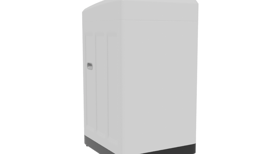 Stylish Top-Loading Washing Machine 3D - Professional 3D Model Render 4