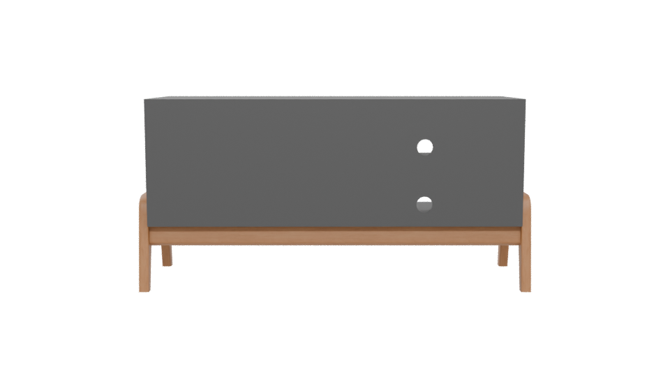 Contemporary Media Console 3D Model - Professional 3D Model Render 5