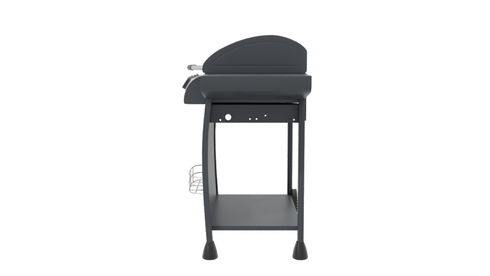 Sleek Modern Gas Grill 3D Model - Professional 3D Model Render 2