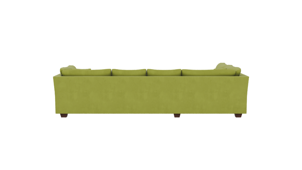 Stylish Green Sectional Sofa 3D - Professional 3D Model Render 5