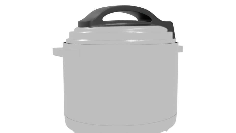 Compact Electric Cooker 3D Model - Professional 3D Model Render 4