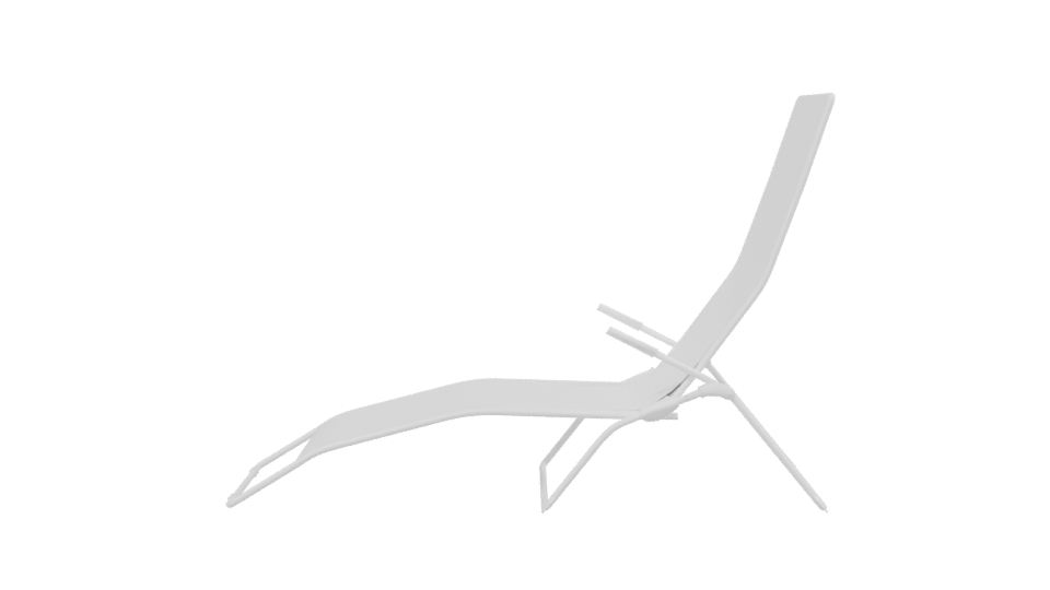 Stylish Outdoor Lounge Chair 3D - Professional 3D Model Render 2