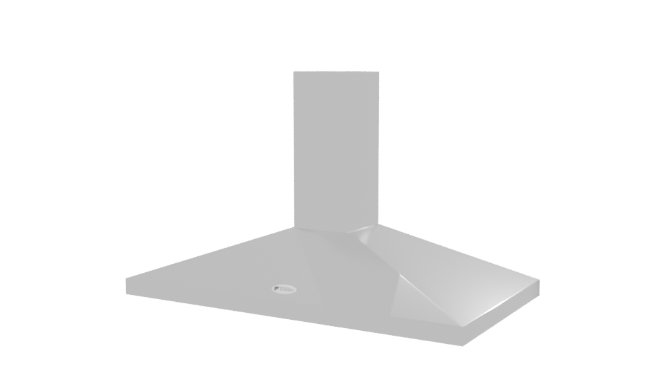 Sleek Kitchen Range Hood Model - Professional 3D Model Render 12