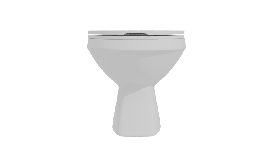 Minimalist Bathroom Toilet Model - Professional 3D Model Render 11