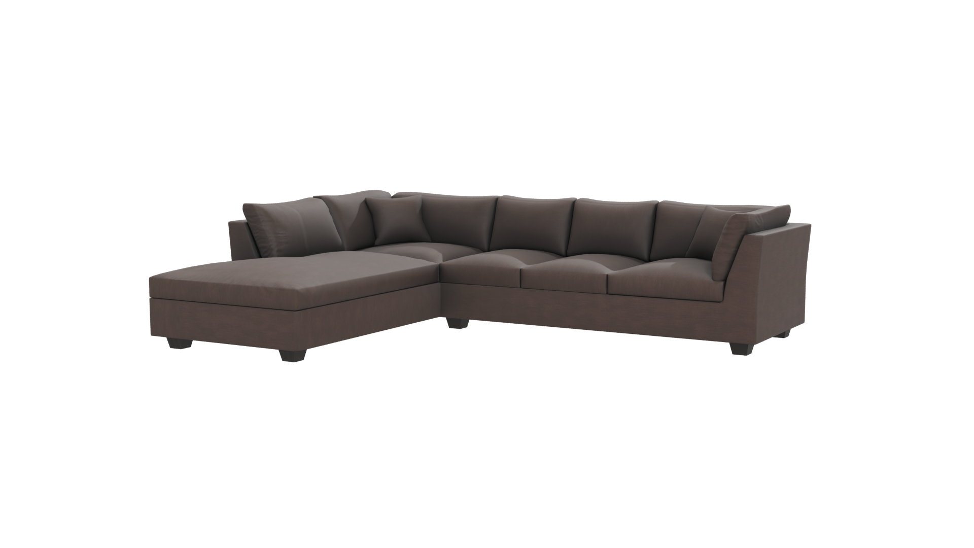 Contemporary L-Shaped Sofa Model - Professional 3D Model Render 12