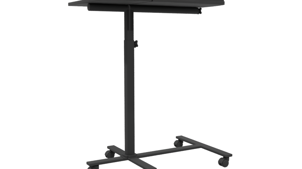 Adjustable Rolling Laptop Table 3D - Professional 3D Model Render 4