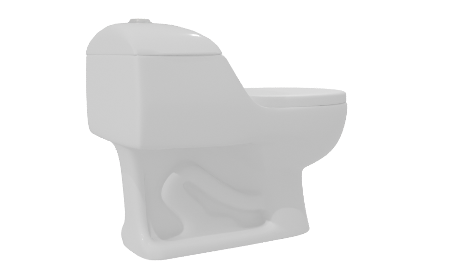 Stylish Toilet 3D Model - Professional 3D Model Render 7