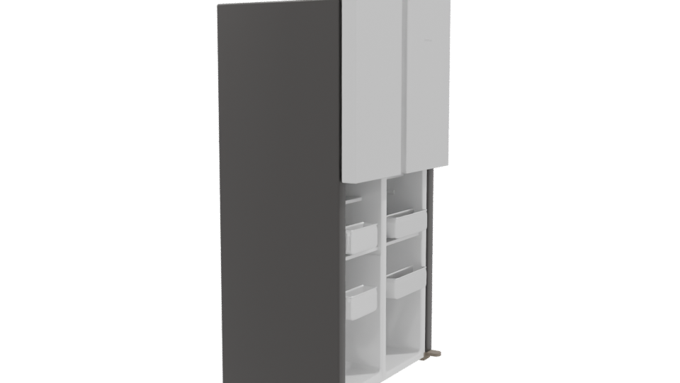 Sleek Modern Refrigerator 3D Model - Professional 3D Model Render 9